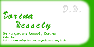 dorina wessely business card